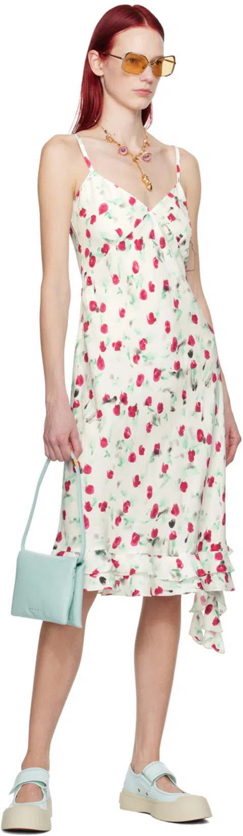 MARNI Pablo Mary Jane Nappa Leather Sneakers In Blue