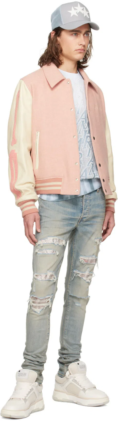 AMIRI Leather Ma-1 Low-top Sneakers In White