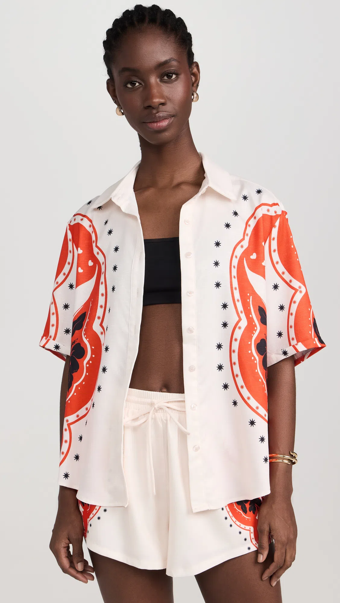 SOKO Fanned Stacking Rings In Gold