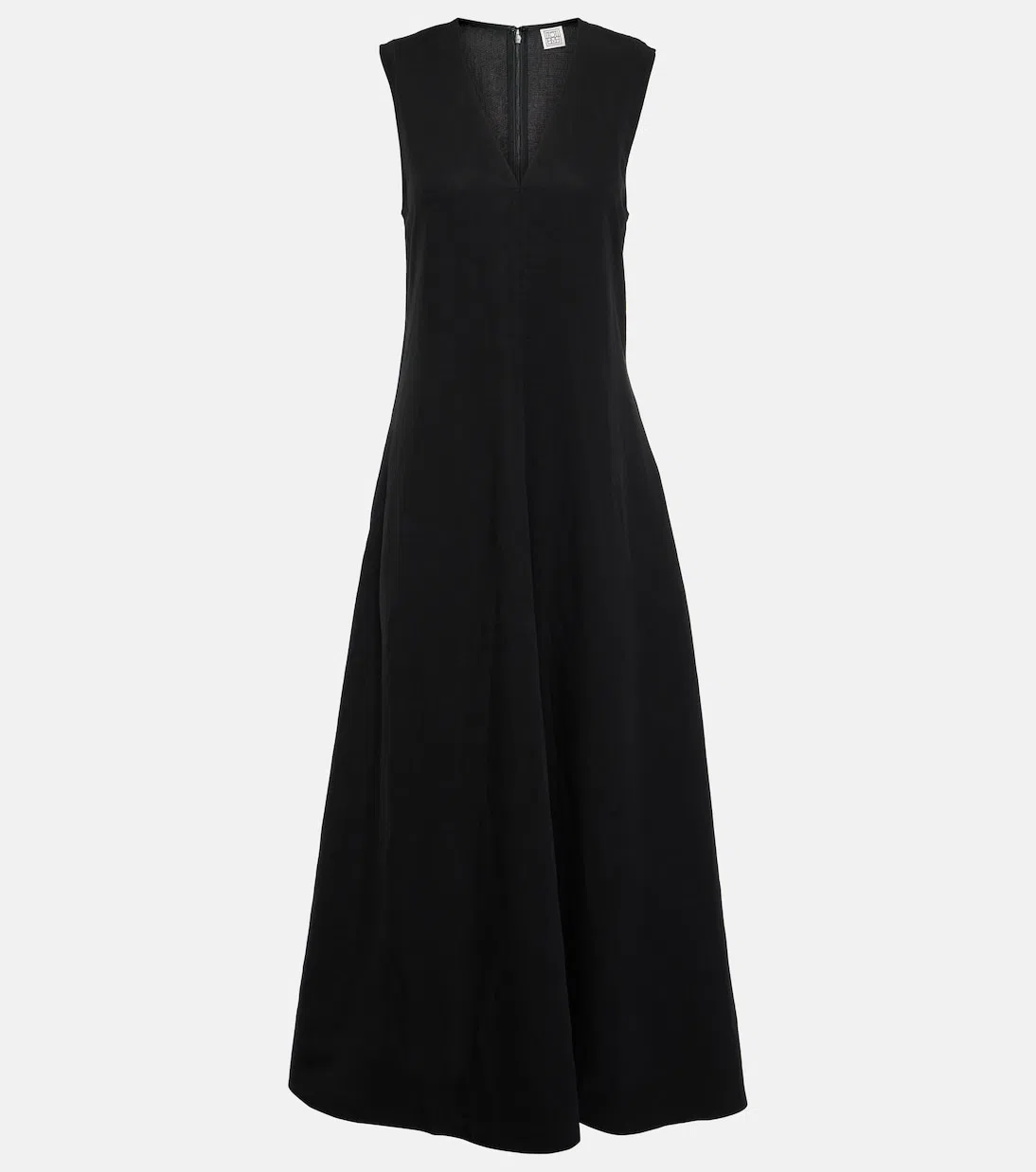 TOTÊME Black Layered Maxi Dress In 001 Black