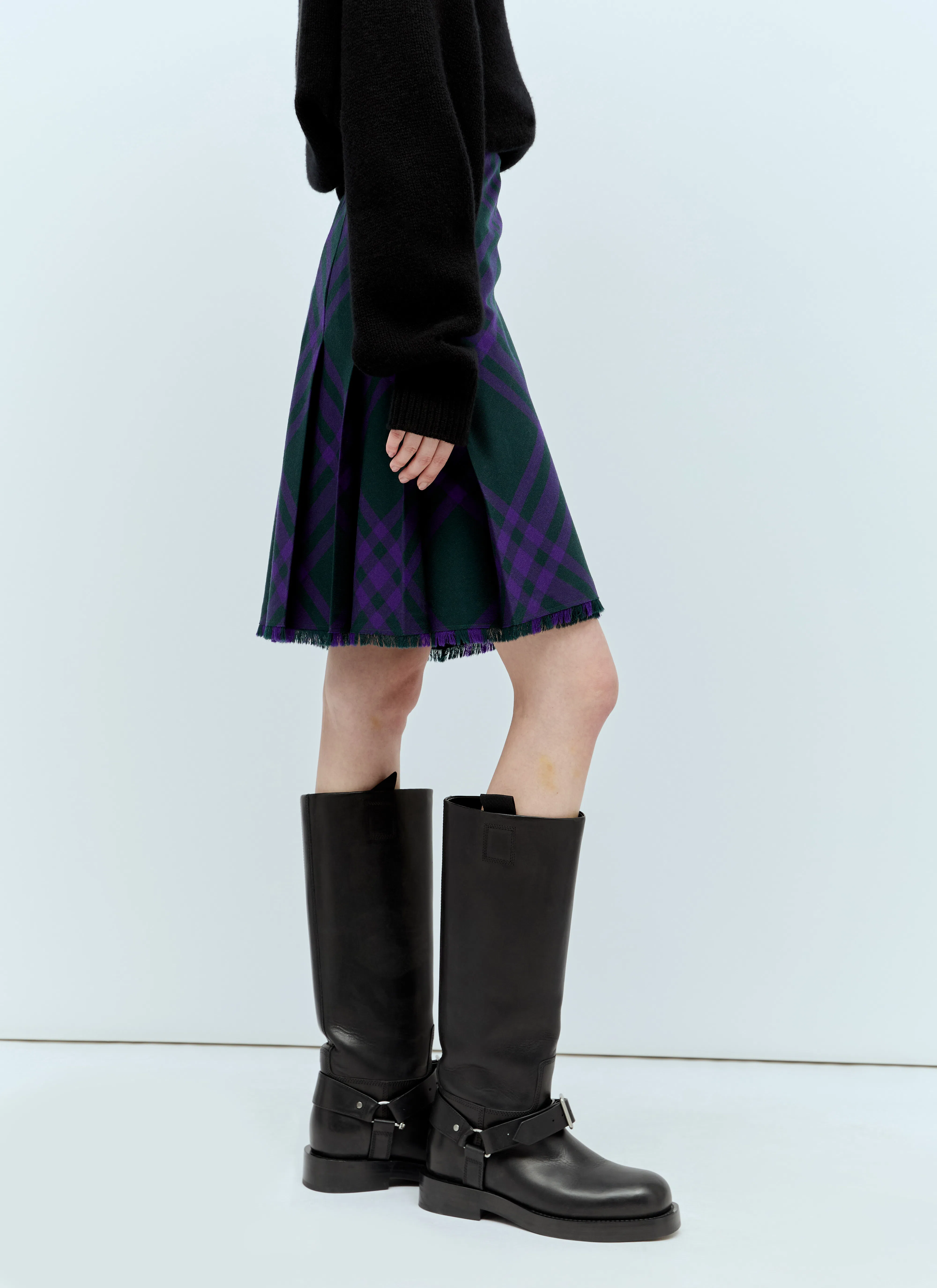 BURBERRY Sadlle High Boots In Black