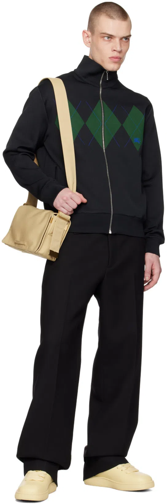 BURBERRY Beige Trench Crossbody Bag In Flax