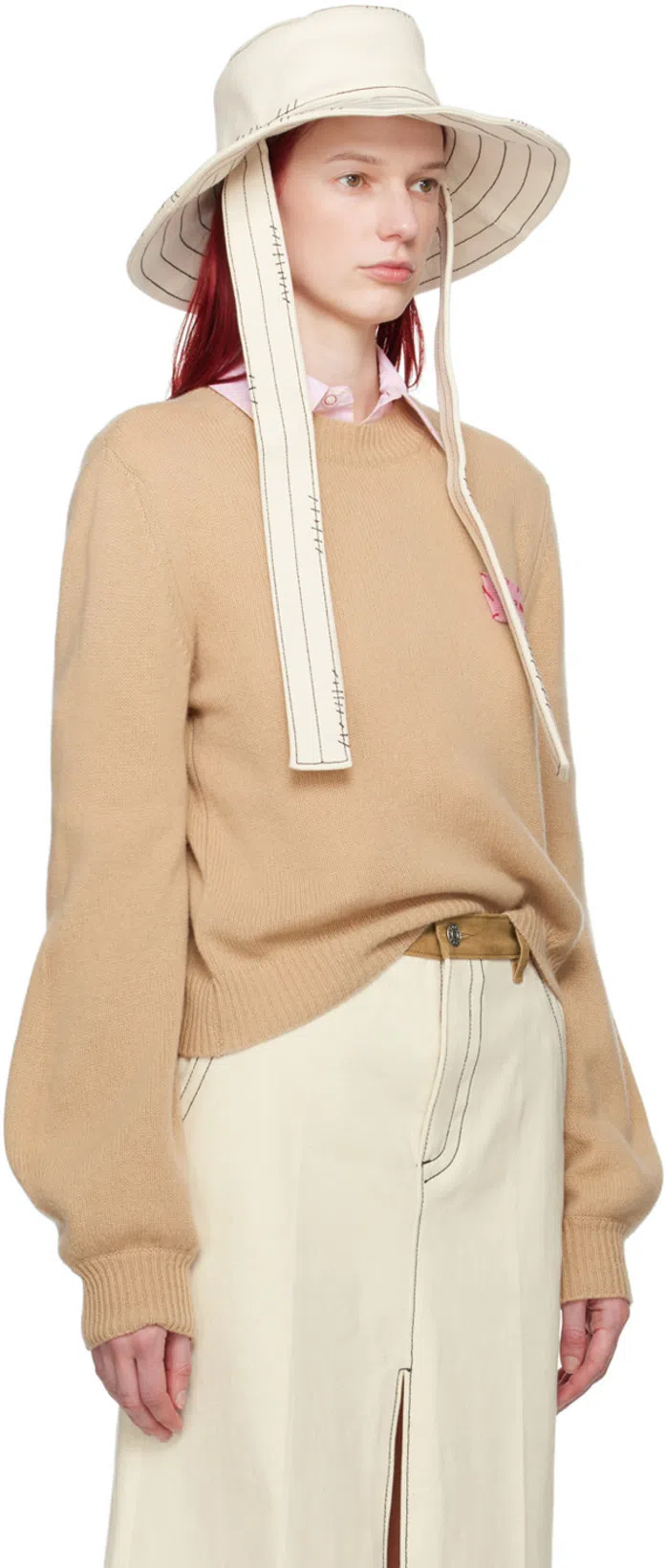 MARNI 20mm Mary Jane Leather Shoes In Lily White