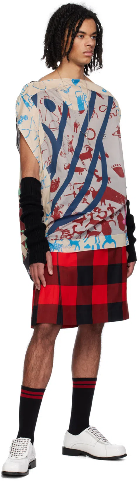 VIVIENNE WESTWOOD Black Fisherman Arm Warmers In Ss24-n401