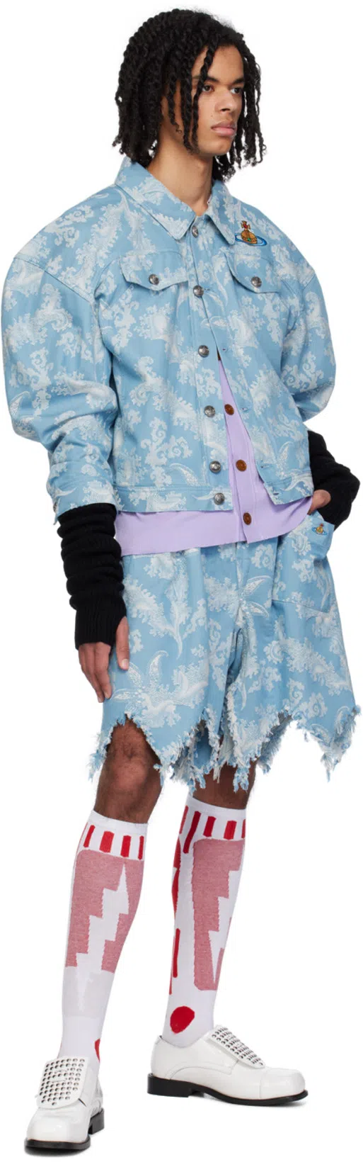 VIVIENNE WESTWOOD Black Fisherman Arm Warmers In Ss24-n401