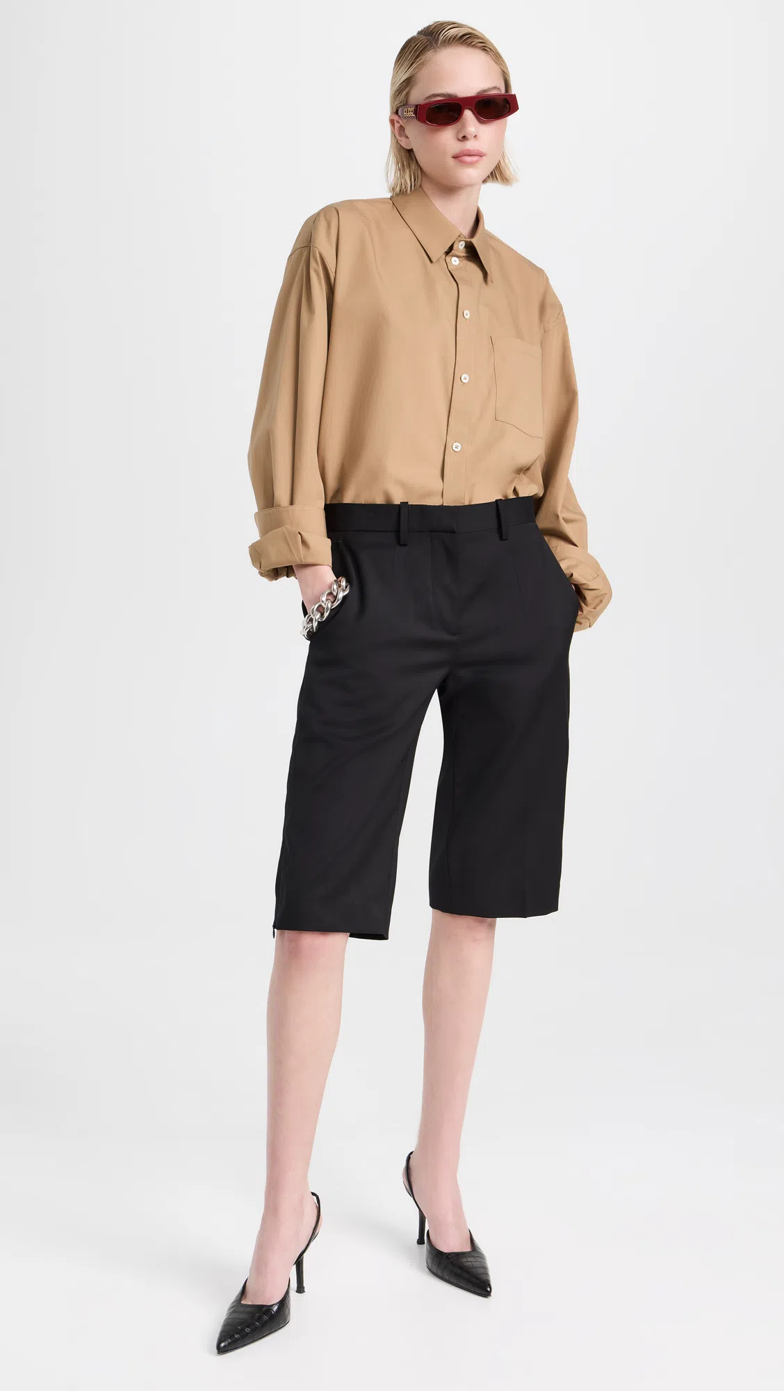 HELMUT LANG Scarf Hem Wool Midi Dress In Black