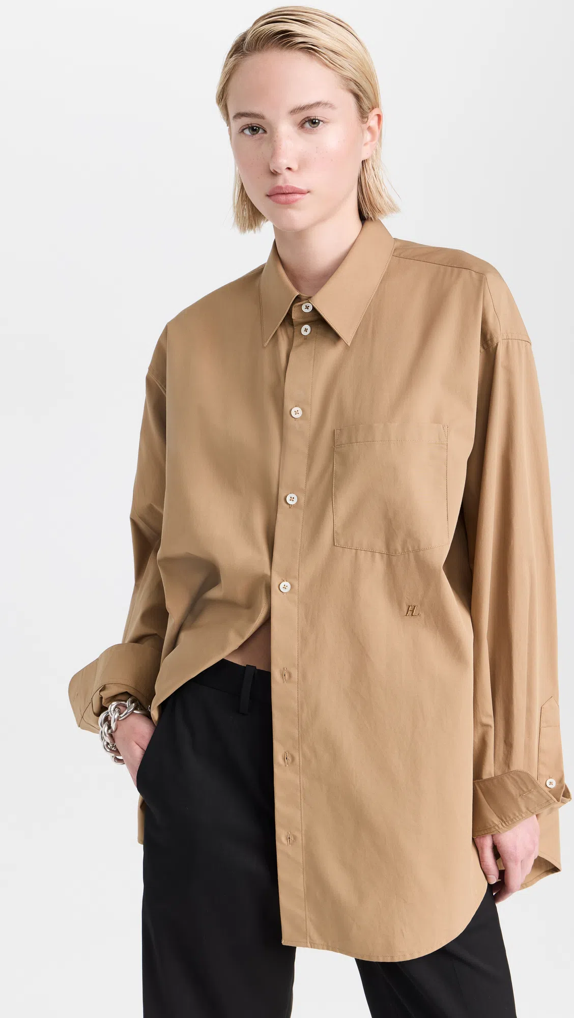 HELMUT LANG Scarf Hem Wool Midi Dress In Black