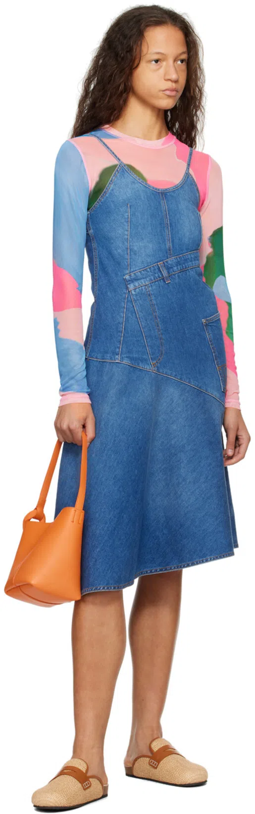 JW ANDERSON Blue Cotton Clothing Dresses