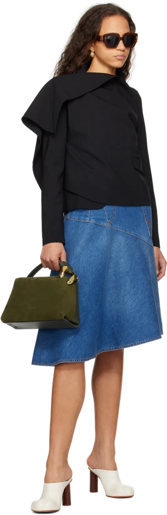 JW ANDERSON Blue Cotton Clothing Dresses