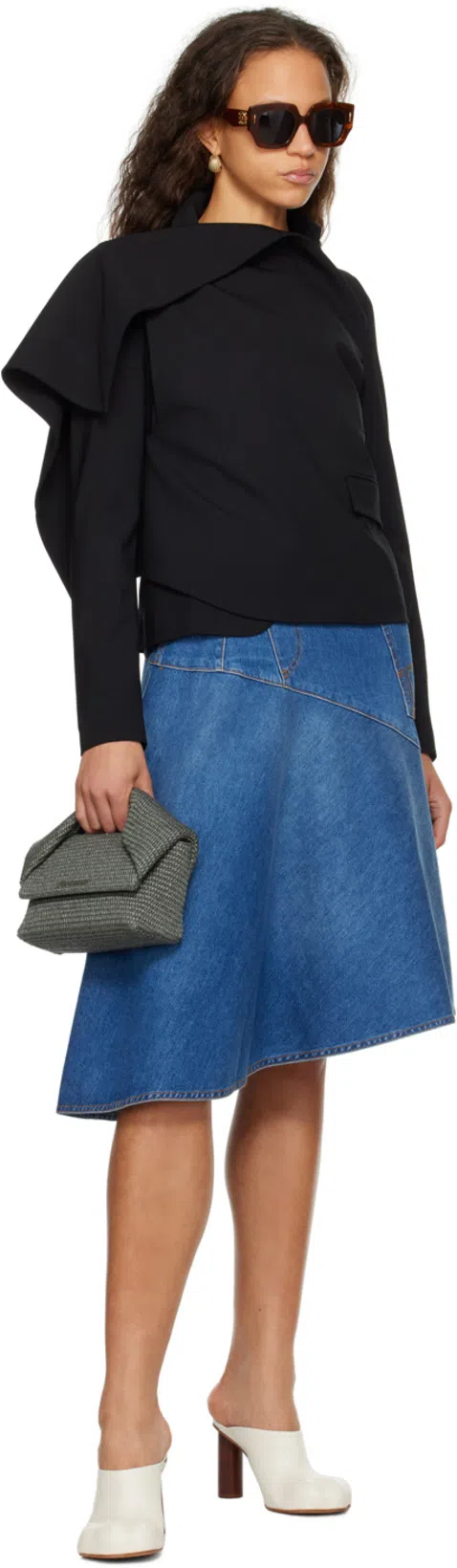 JW ANDERSON Blue Cotton Clothing Dresses