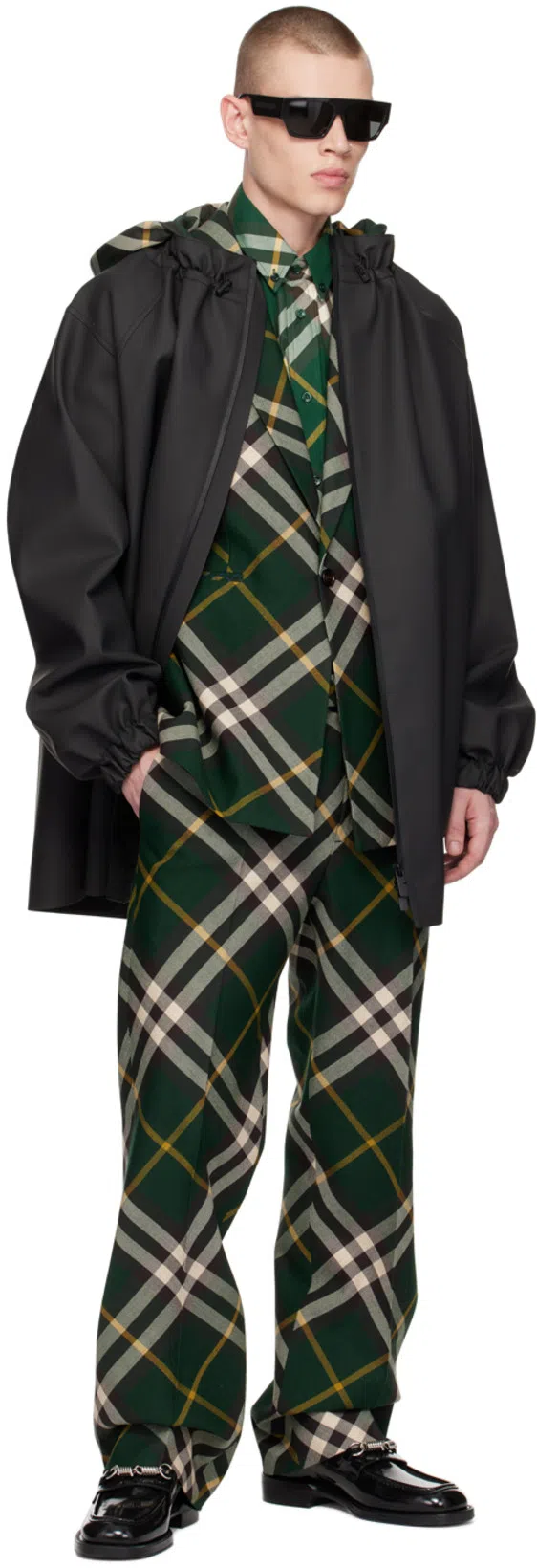 BURBERRY Black Check Coat