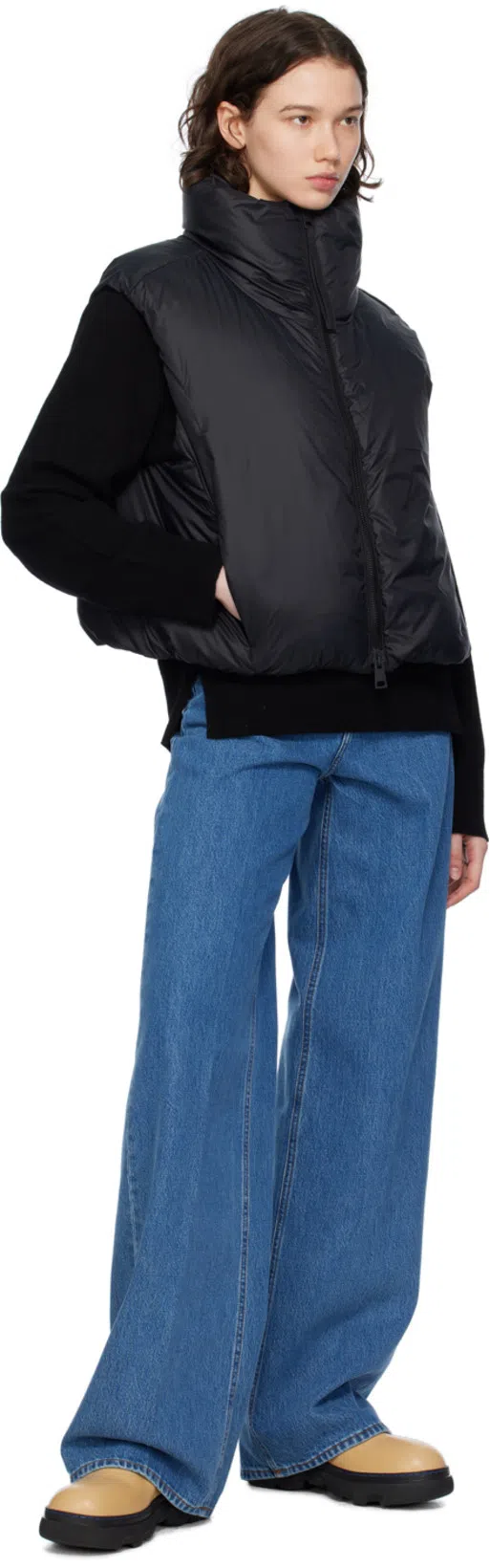 CANADA GOOSE Cypress Quilted Recycled Ripstop Down Vest In Noir