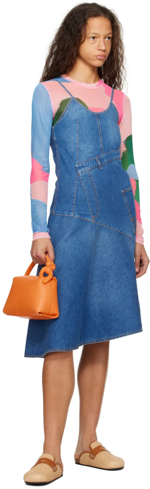 JW ANDERSON Blue Cotton Clothing Dresses