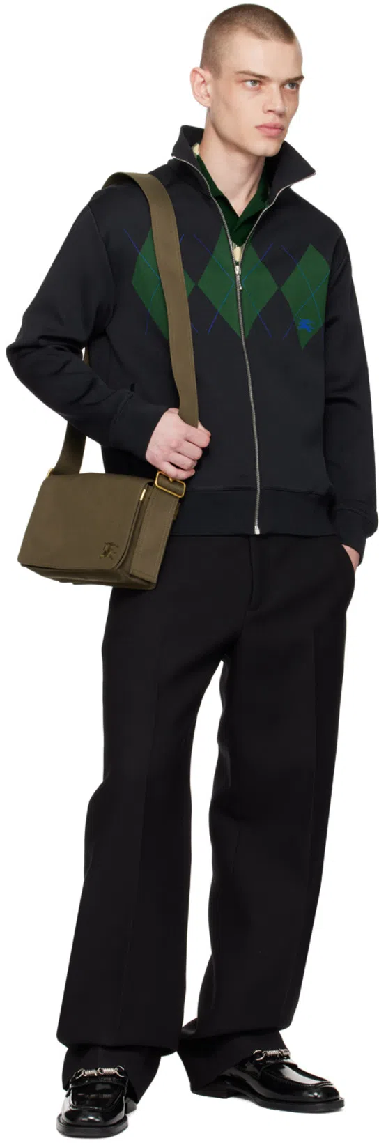 BURBERRY Trench Crossbody Bag In Olive