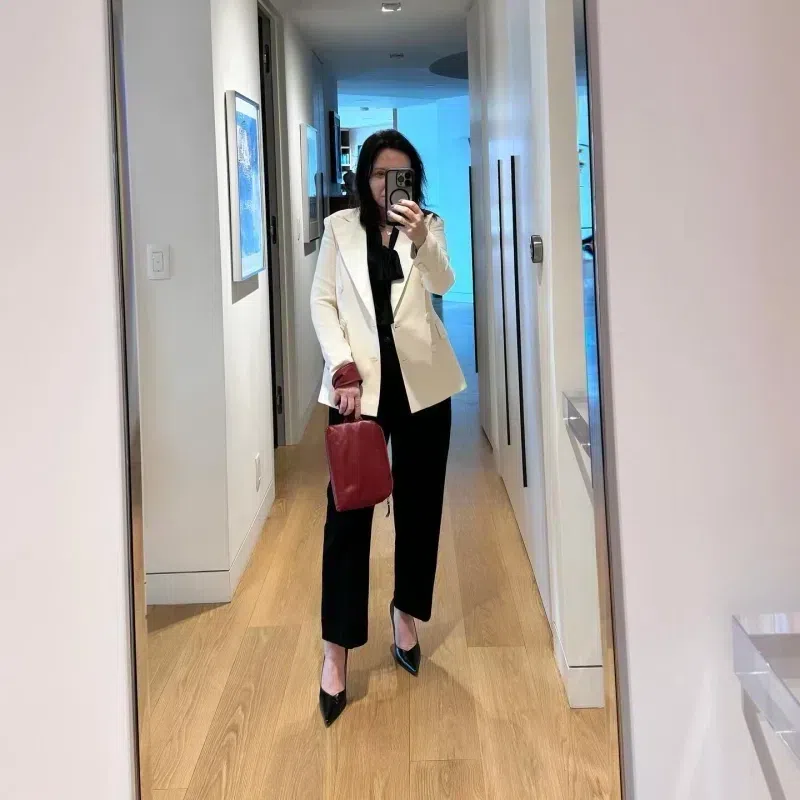 THE ROW Igor Wide Leg Pants In Black