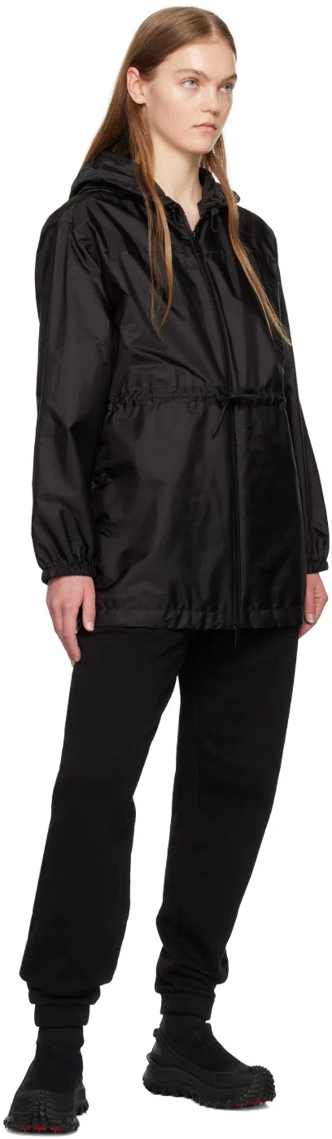 MONCLER Trailgrip Stretch Knit High-top Sneakers In Black