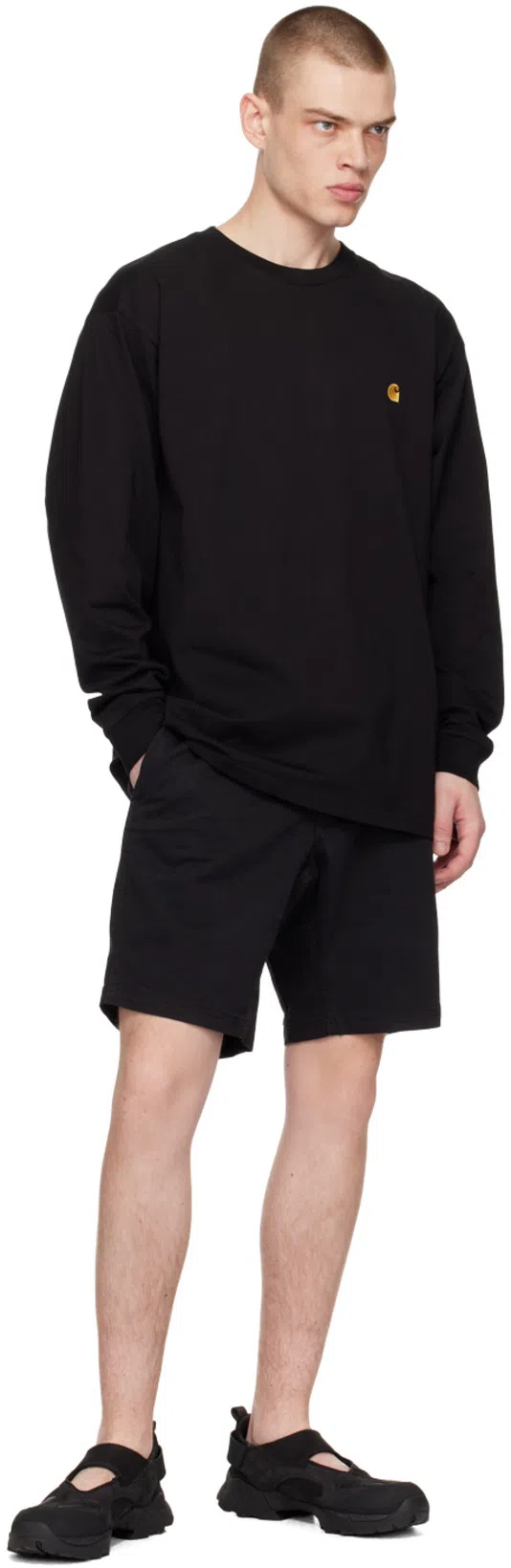 CARHARTT Men's American Script Sweatshirt In Black