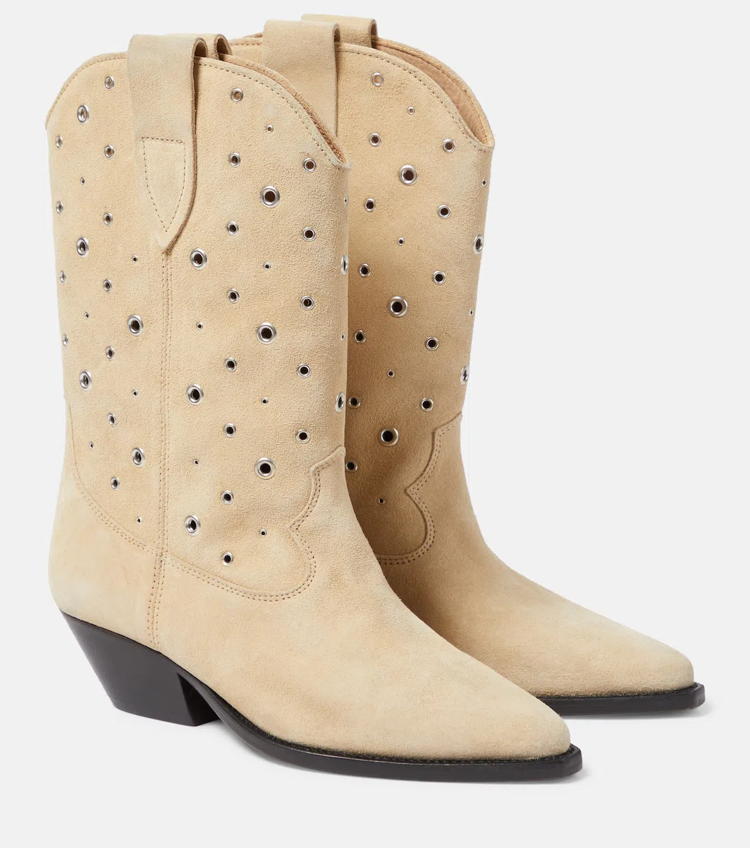 ISABEL MARANT Duerto Suede Knee-high Boots In Beige