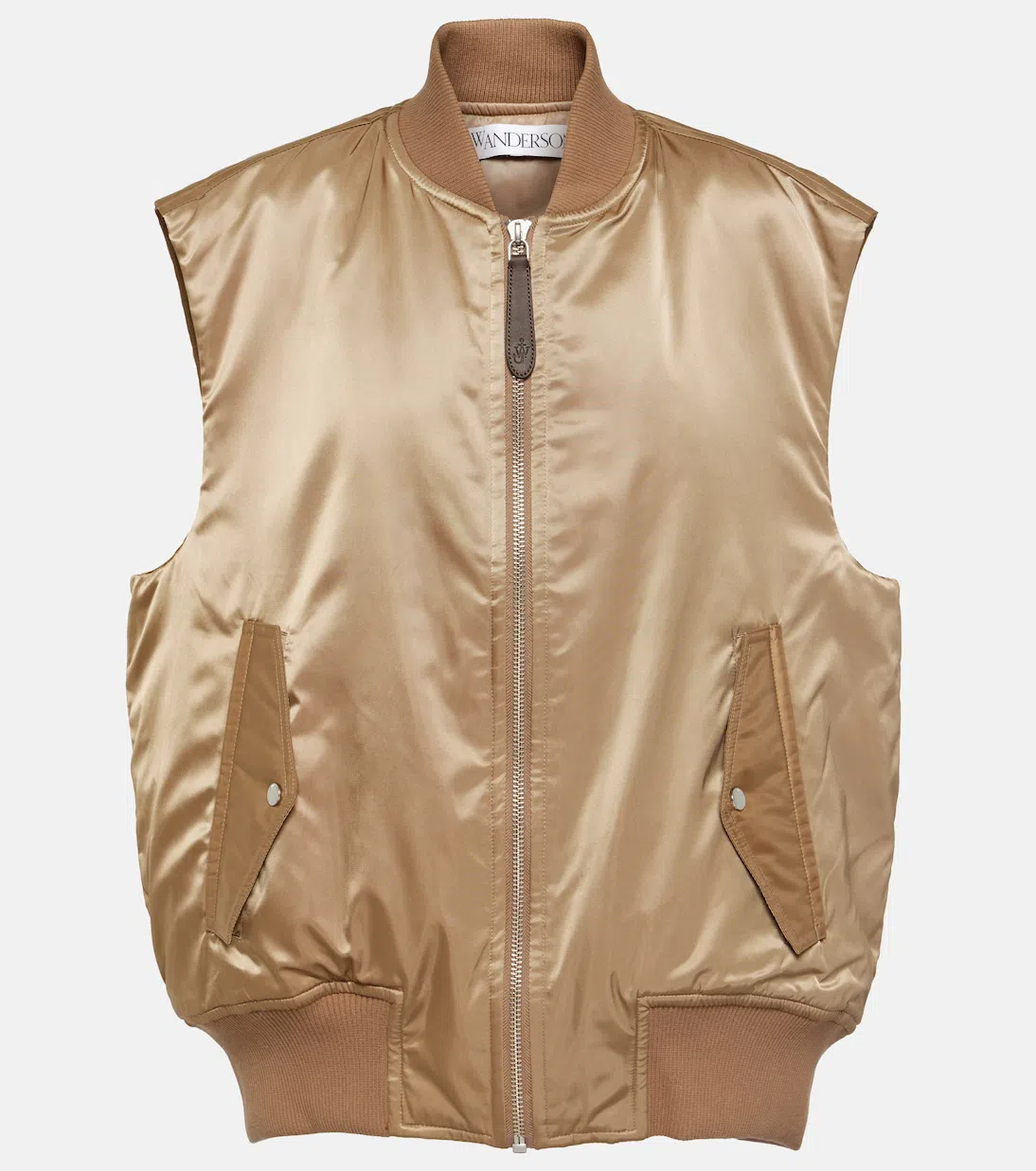 JW ANDERSON Chain Calf Leather Loafers In Black