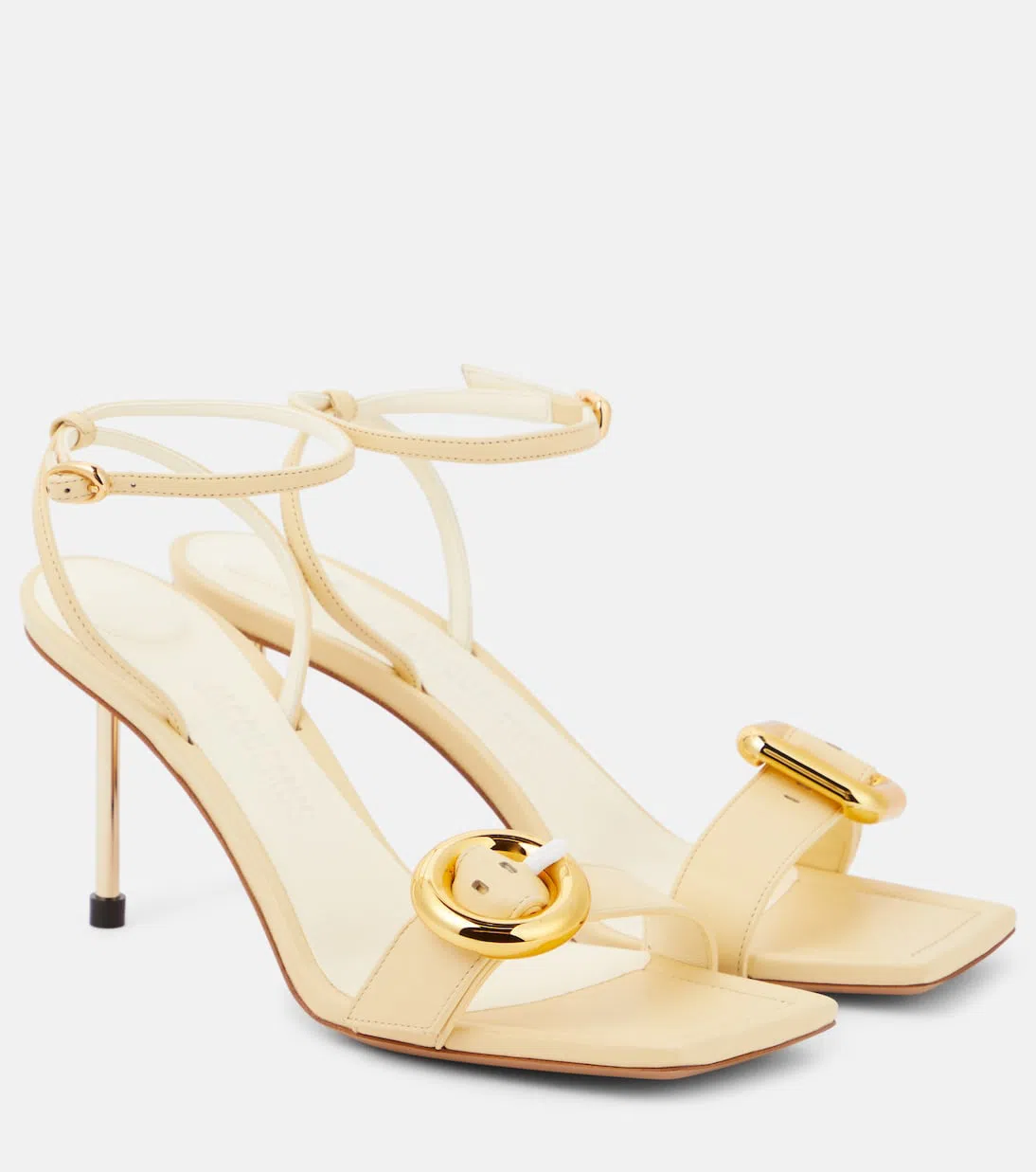 JACQUEMUS Le Calino Leather Tote Bag In White