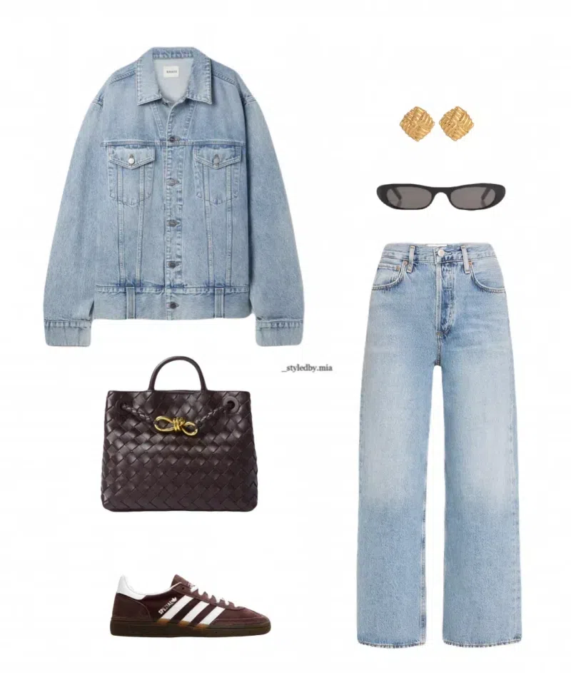 AGOLDE Baggy Tapered Fusion Wash Ratio Jeans Bag In Blue