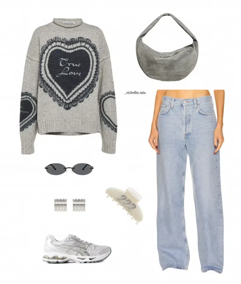 AGOLDE Ren High Waist Wide Leg Pants In Encounter