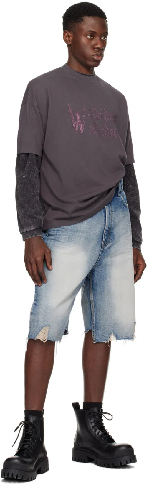 BALENCIAGA Strike Lace-up Boots In Black