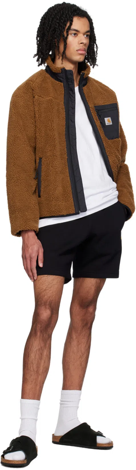 CARHARTT Sweat Shorts Chase Flee In Black