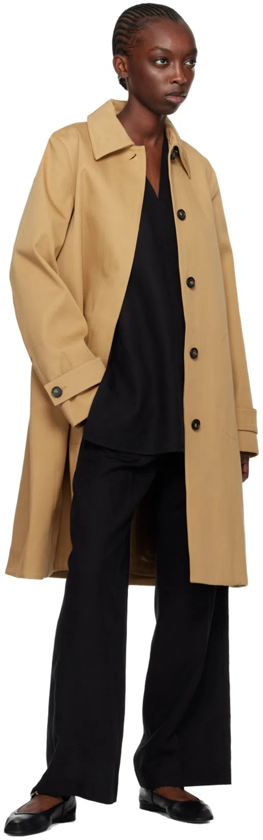 LE MONDE BERYL Stella Ballet Flats In Black