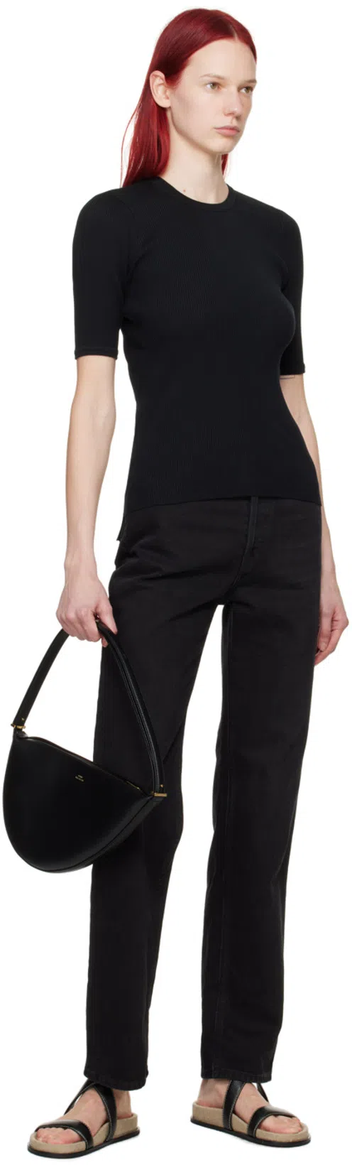 TOTÊME 'the Chunky' Black Sandals With Straps