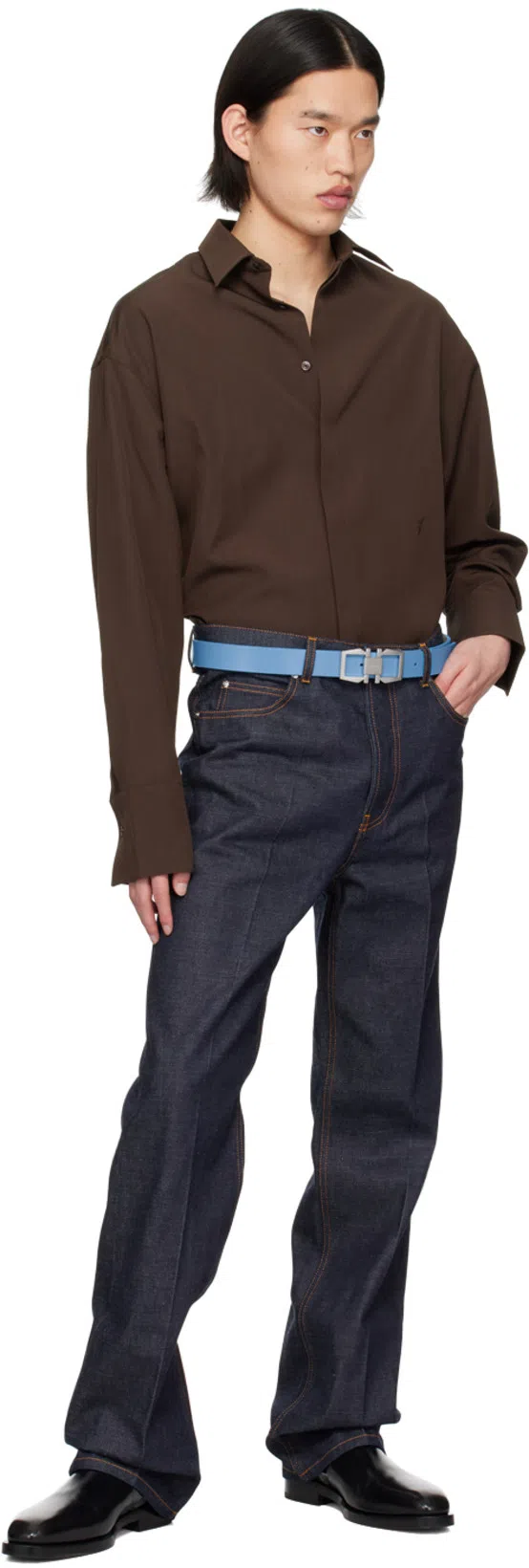 FERRAGAMO Brown Sports Shirt In 3964/234 Expresso