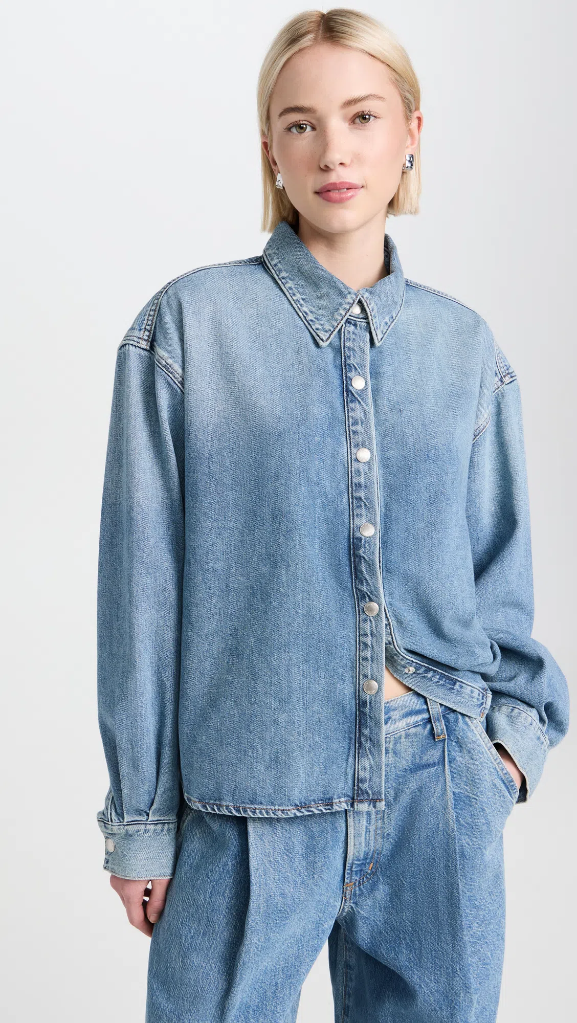 WARDROBE.NYC Crew Neck Stretch-jersey T-shirt In White