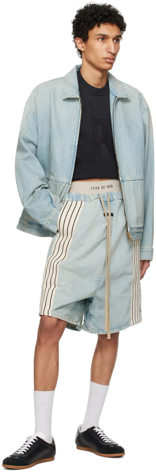 FEAR OF GOD Light Blue Denim Trucker Jacket