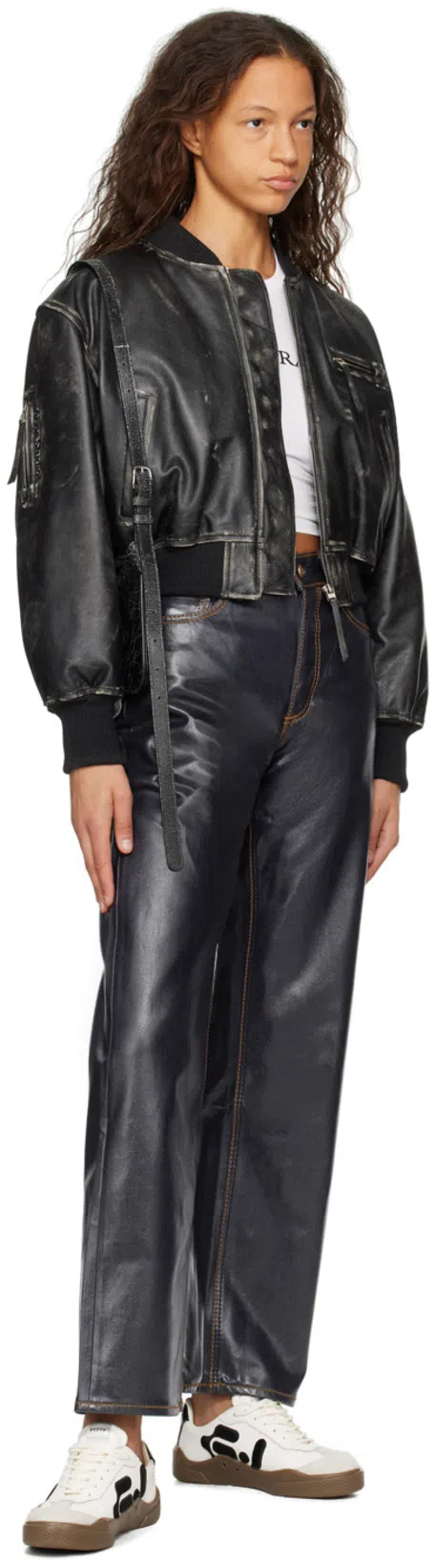 ACNE STUDIOS Platt Micro Shoulder Bag In Black