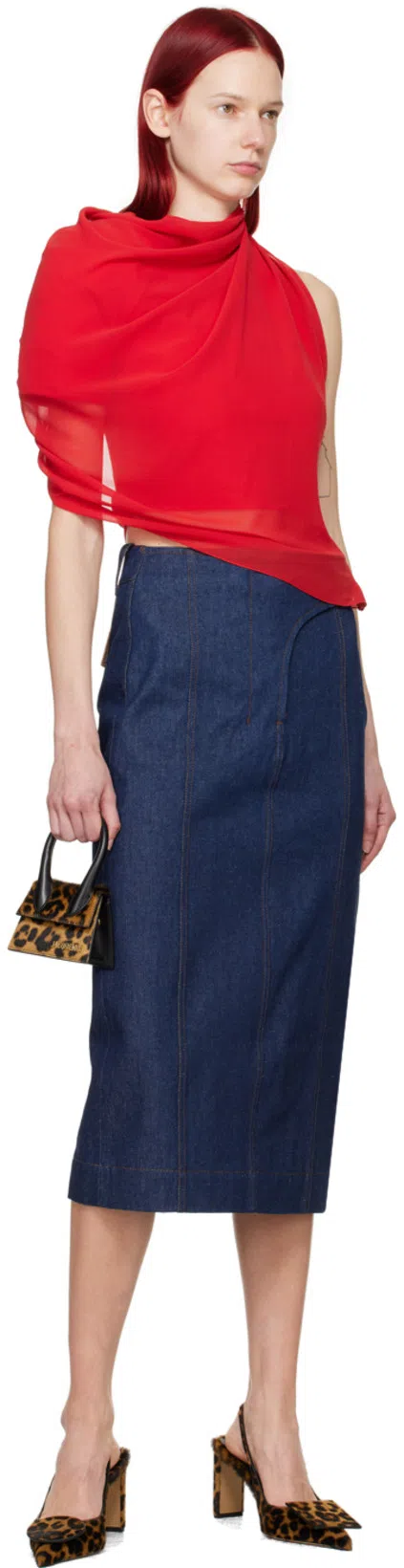 JACQUEMUS Brown & Black Les Sculptures 'les Slingbacks Duelo Hautes' Heels In 8bq Leopard Brown