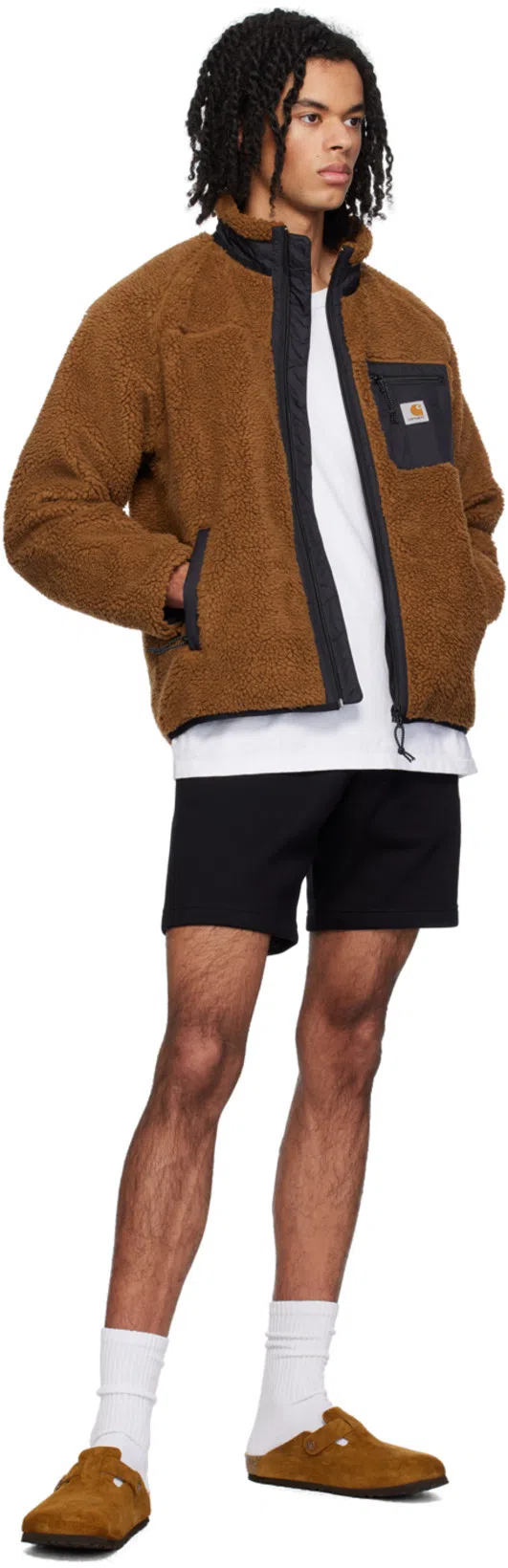 CARHARTT Sweat Shorts Chase Flee In Black