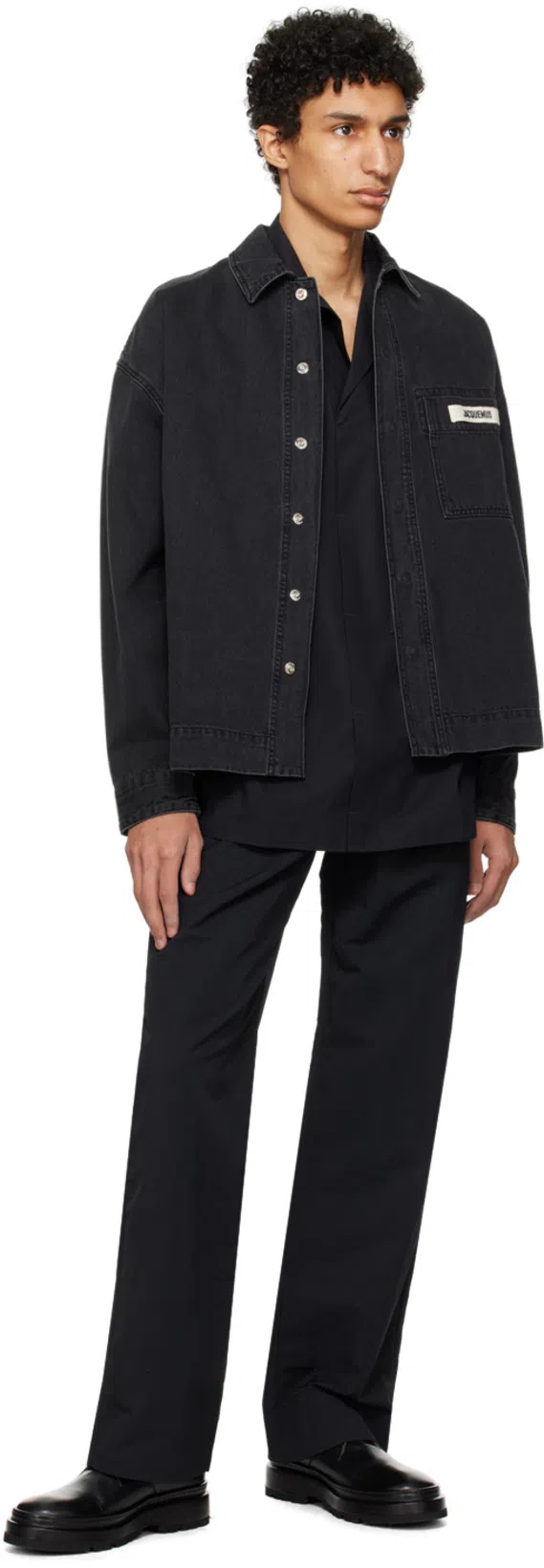 JACQUEMUS Jean Mid-rise Pants In Black