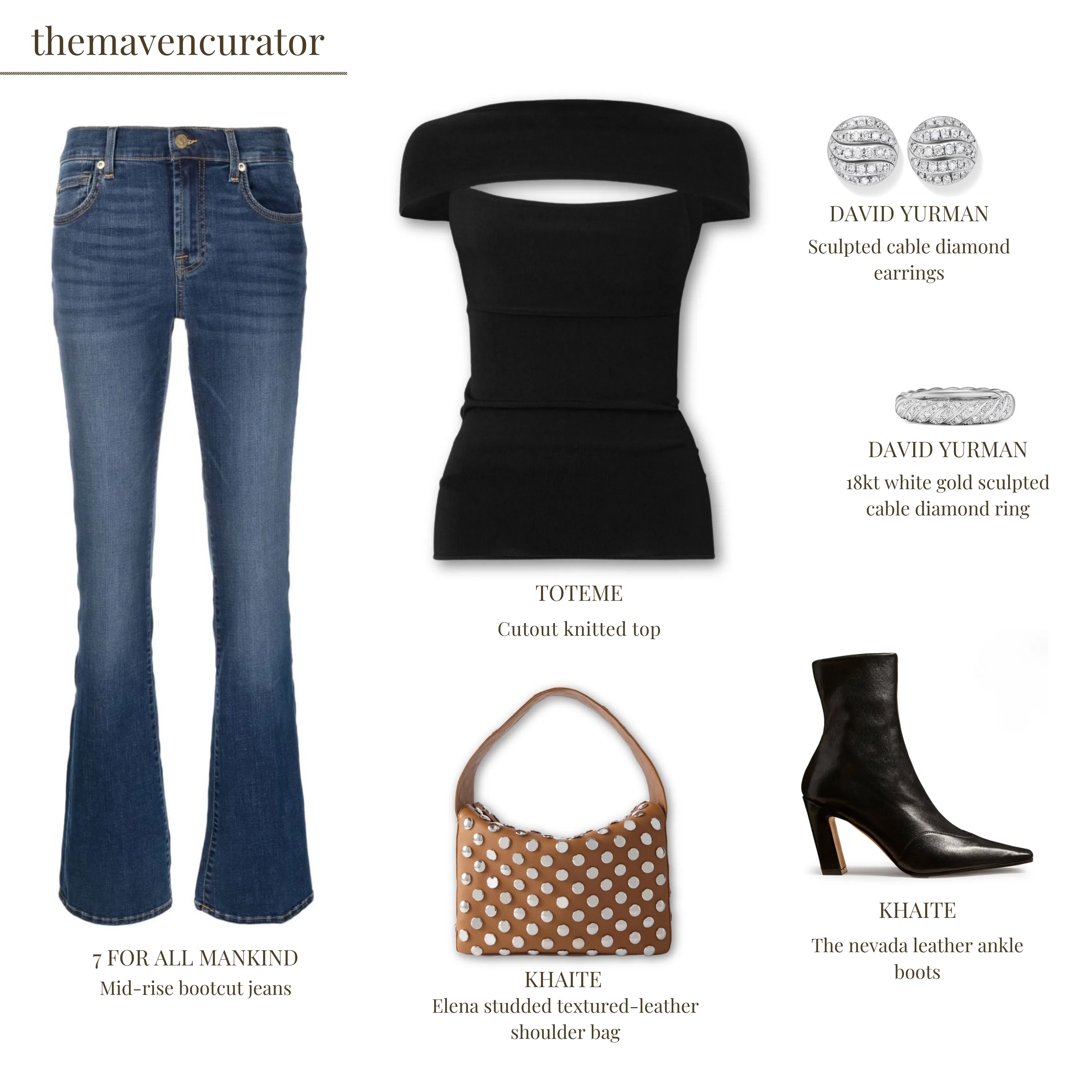 KHAITE Dallas Leather Ankle Boots In Black