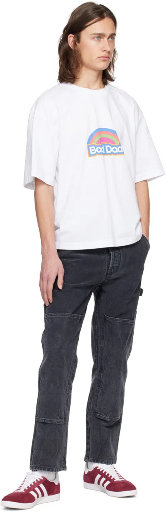 LE PERE Black Paneled Trousers In Twisted Black