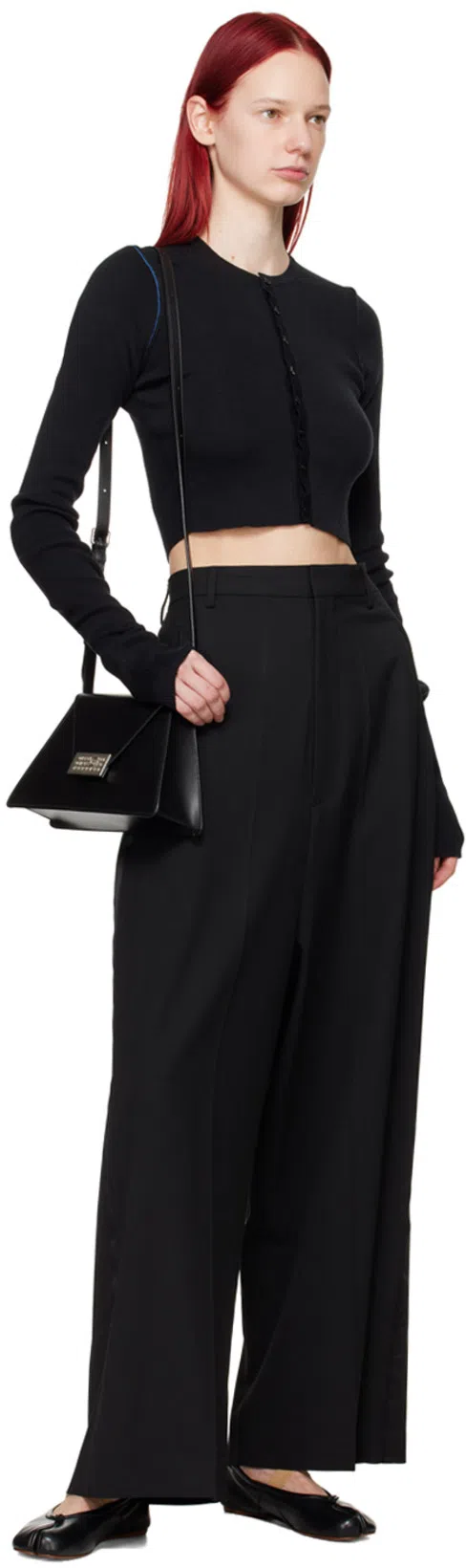 MAISON MARGIELA Alexander Mcqueen Pastel Pink Raffia Tread Slick Sneakers In Black