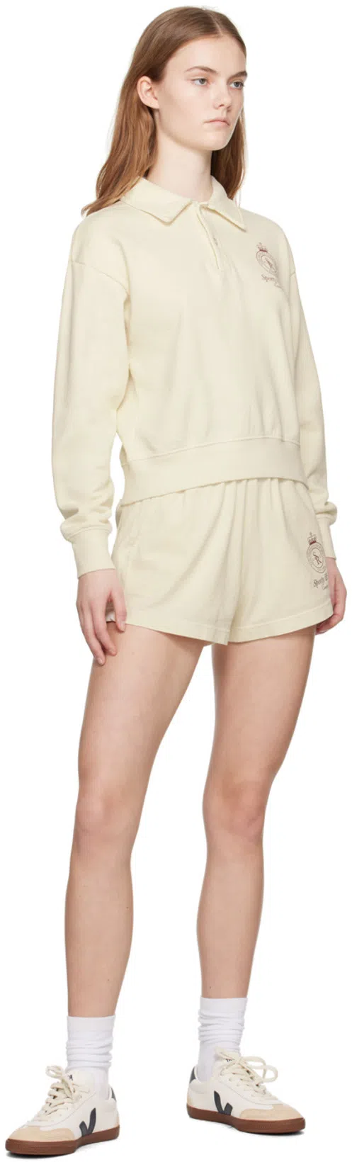 VEJA Campo White And Light Blue Leather Sneakers In Multi