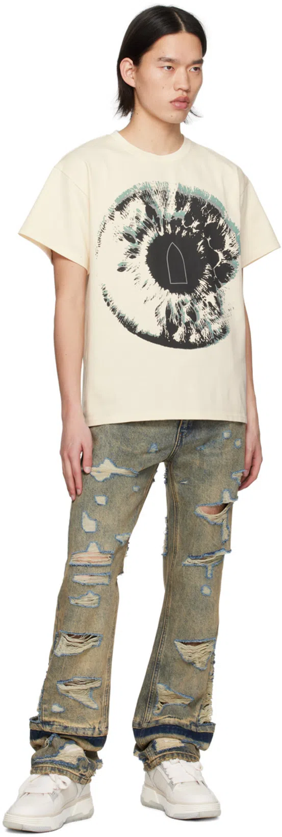 AMIRI Leather Ma-1 Low-top Sneakers In White