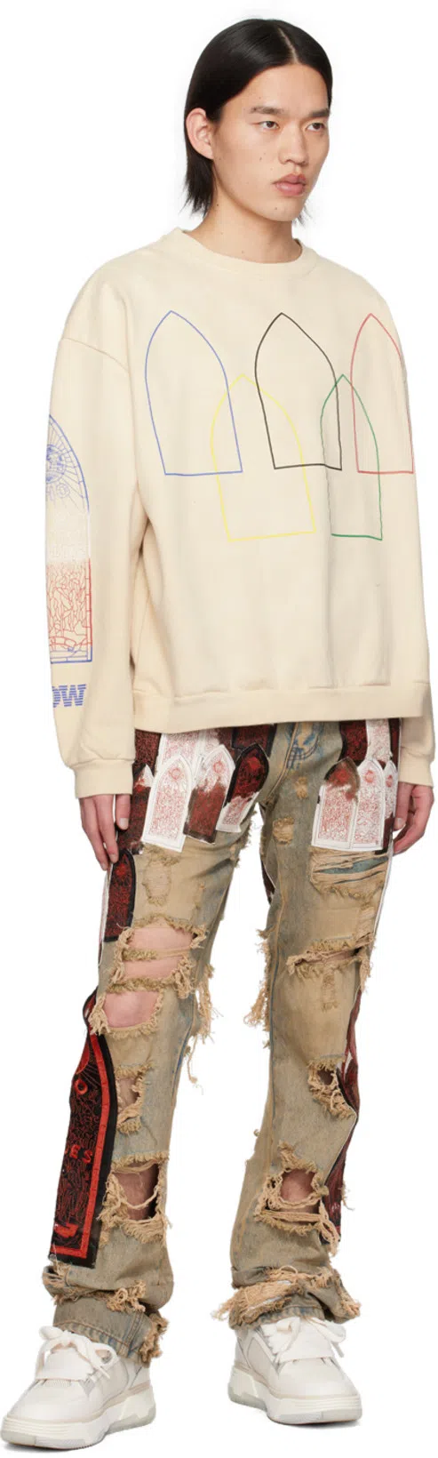 AMIRI Leather Ma-1 Low-top Sneakers In White