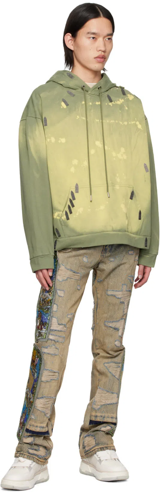 AMIRI Leather Ma-1 Low-top Sneakers In White