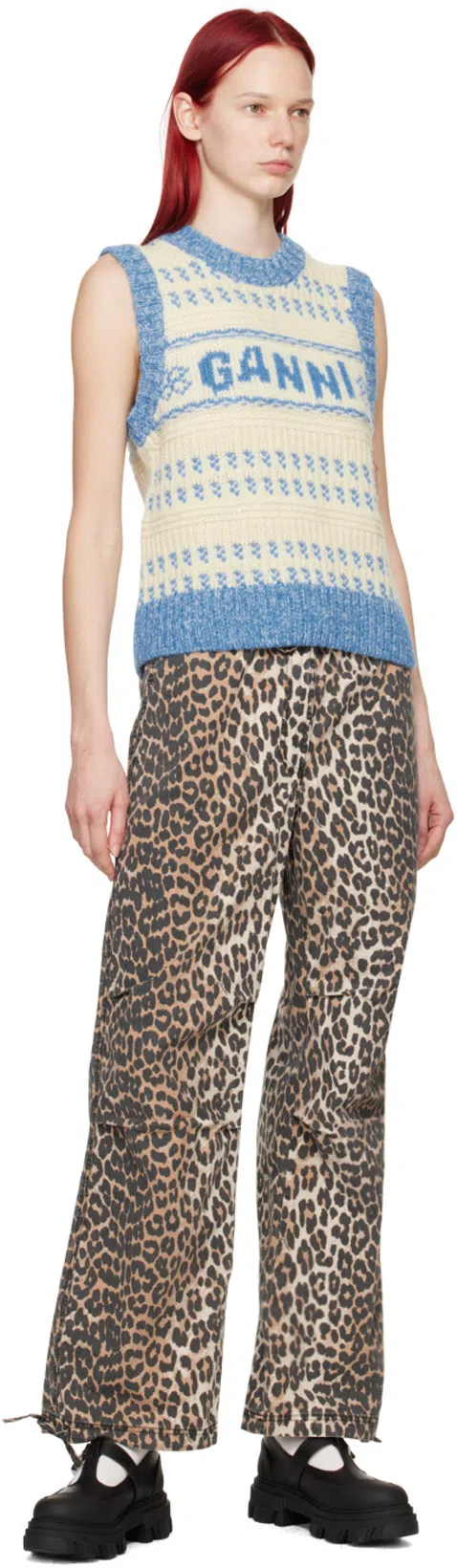 GANNI Women Cleated Mary-jane Shoes In Black