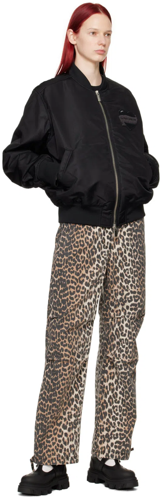 GANNI Women Cleated Mary-jane Shoes In Black