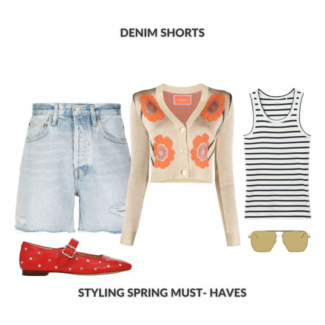 AGOLDE Stella Distressed Organic Denim Shorts In Blue