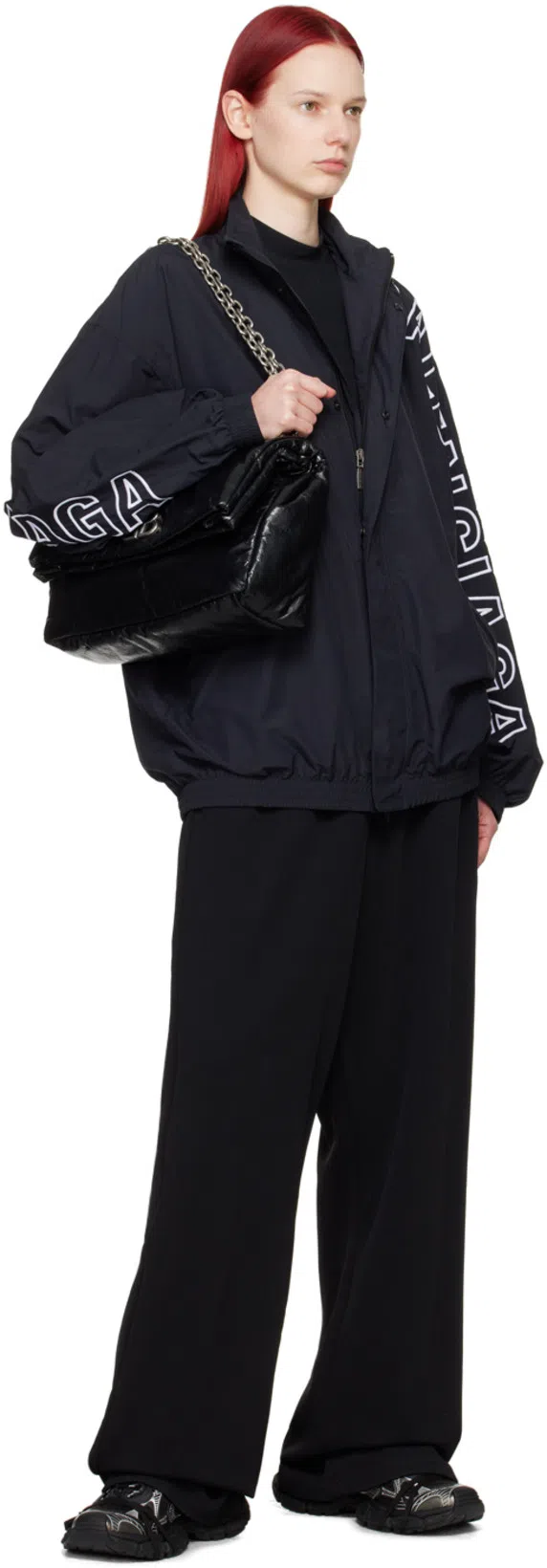 BALENCIAGA Monaco Medium Chain Bag In Black