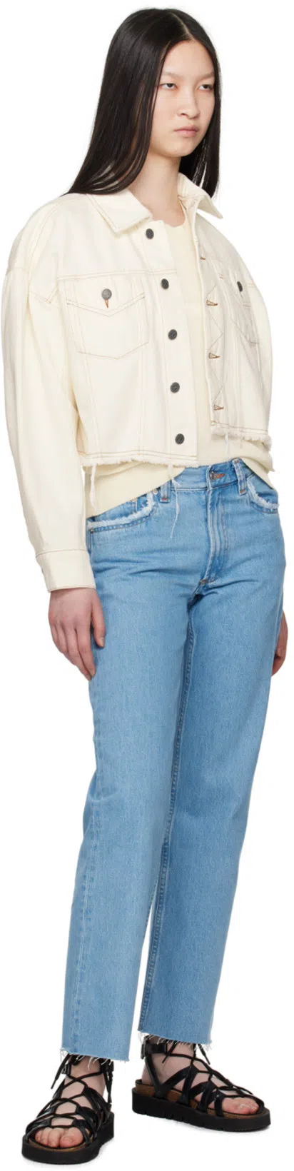 APC A.p.c. Women's Sainters Denim Jacket In White