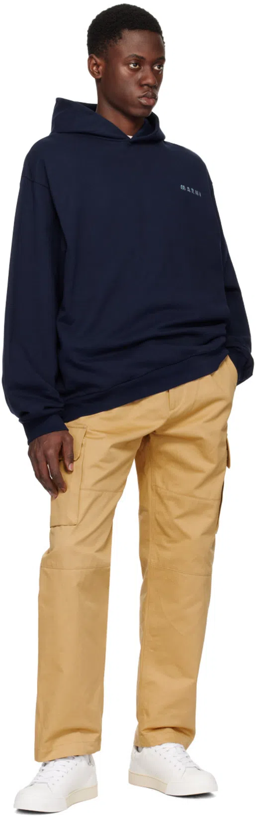 MARNI Logo-patch Cotton-jersey T-shirt In Pink